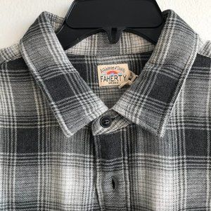 FAHERTY Malibu Plaid Organic Cotton Double Cloth Button-Up Shirt